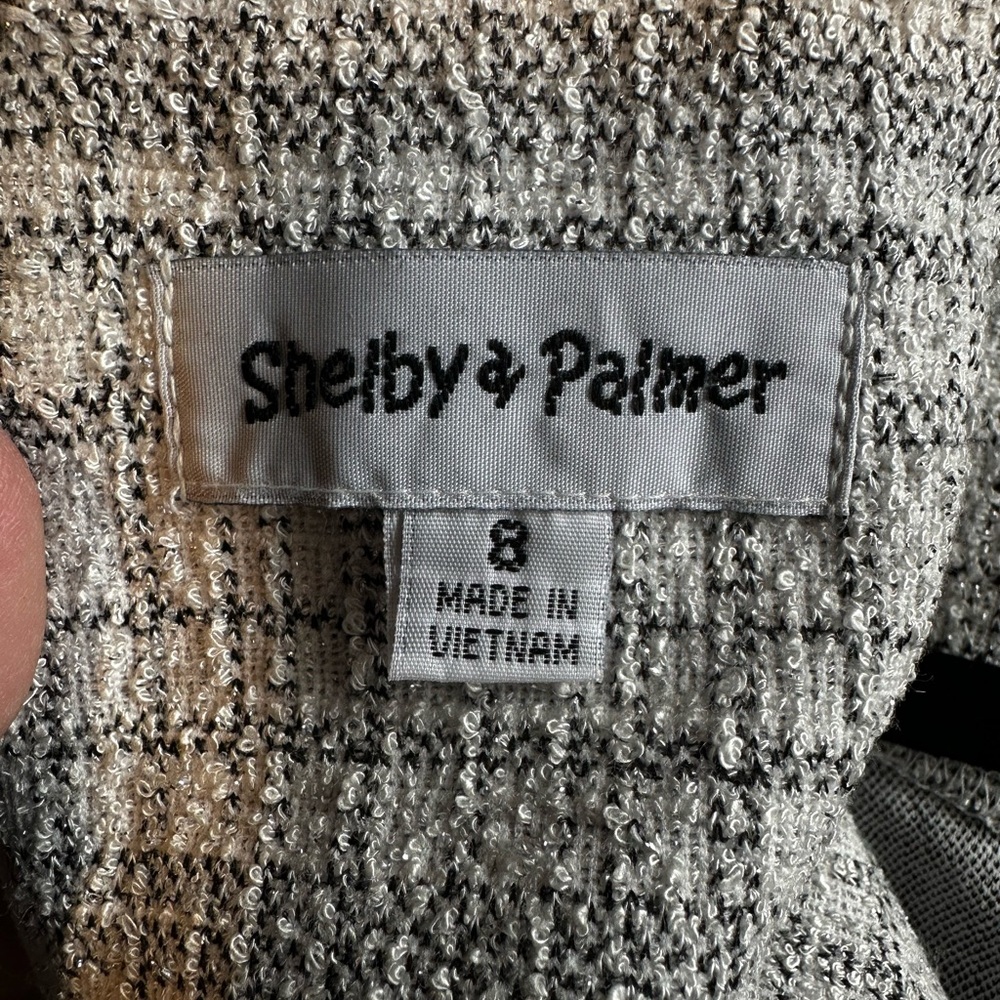 🤍✨ Shelby & Palmer Textured Tweed Sheath Dress Size 8 ✨🤍 - Picture 6 of 11